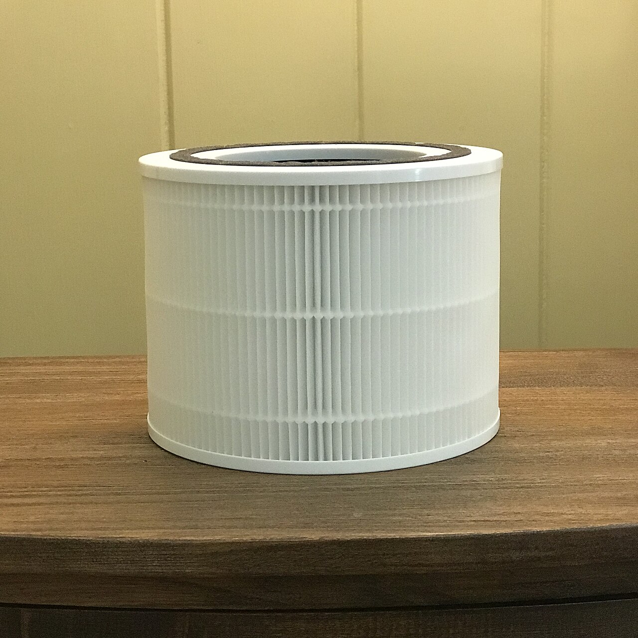 HEPA légszűrő szűrőbetétje közelről