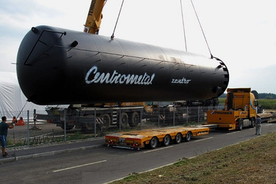 Centrometal CAS-BS 503 fűtési puffer tartály hőszigeteléssel, rozsdamentes HMV tartállyal és hőcserélővel (465 liter)