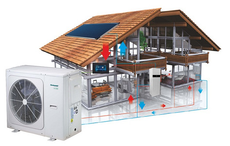 Centrometal HP-Cm Split Tower EH 10 kW levegő-víz hőszivattyú (R32 / 230V / A+++)