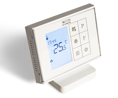 Falcon RF Control Touch programozható, digitális szobatermosztát központi fűtéshez (3A)