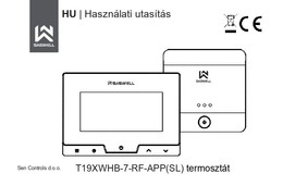 SASWELL T19 RF-WIFI programozható vezeték nélküli szobatermosztát fűtéshez (iOS / Android)