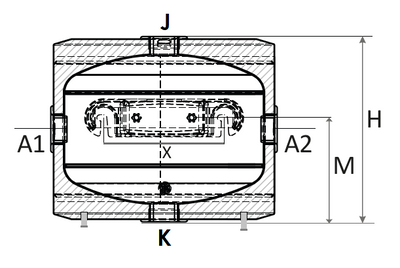 Sunsystem PSM 30 hűtési és fűtési puffer tartály szigeteléssel hőszivattyúhoz (30 liter)
