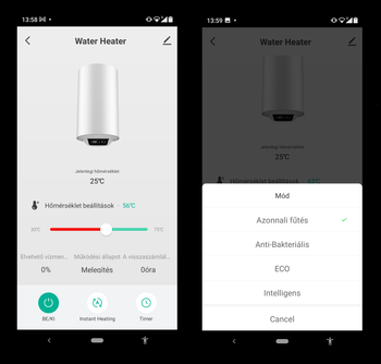 THERMEX Digital WiFi 50 V elektromos vízmelegítő smart funkcióval, elektronikus anóddal (50 liter / 2 kW)