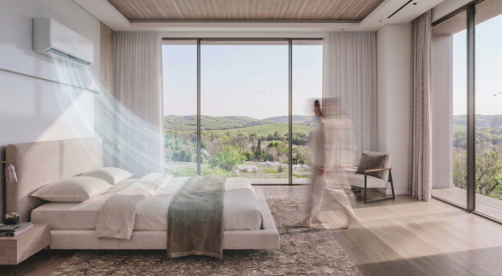 WENTOREX California 12 WiFi oldalfali split hűtő-fűtő klíma (R32 - 3,5 kW)