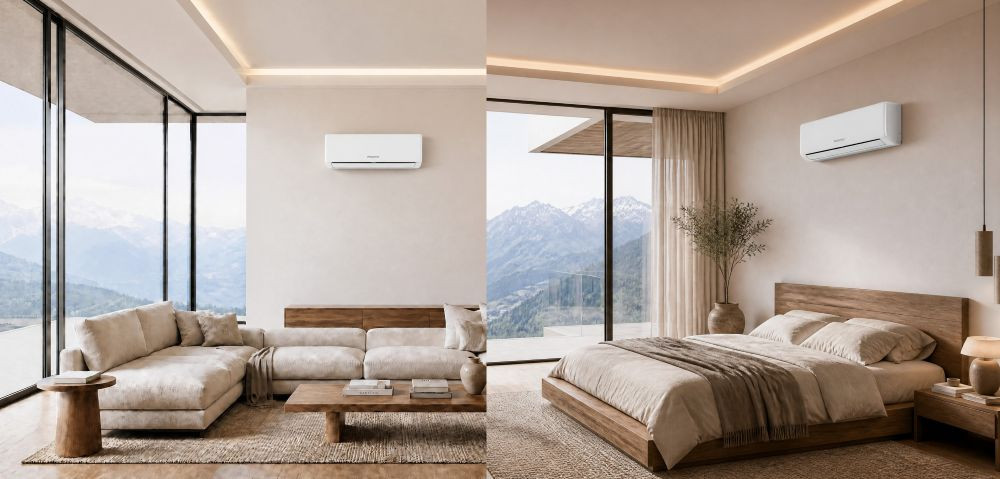 WENTOREX Combo-5 W54 WiFi Multi Split hűtő-fűtő klíma szett 5 db oldalfali beltéri egységgel (R32 / 12,3 kW)