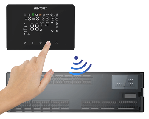 WENTOREX Control CCB FW-4 RF vezeték nélkül érintőképernyős szobatermosztát vevőegység nélkül (3A)