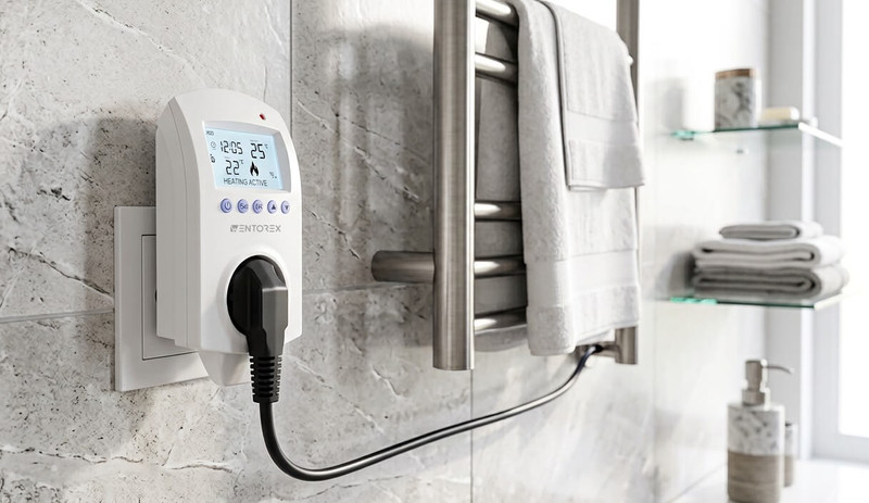 WENTOREX Control TSA-1 WiFi univerzális konnektoros szobatermosztát szobahőmérséklet érzékelővel (16A)
