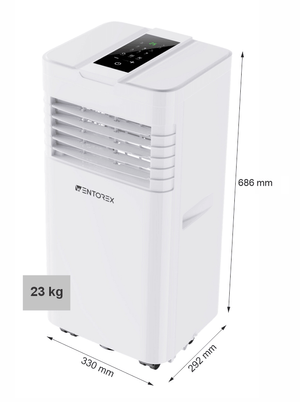 WENTOREX Florida 9 Mobil hűtő-fűtő mobil klíma, fehér (R290 / 2,6 kW / 230V)