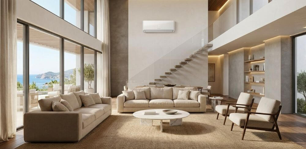 WENTOREX Montana 12 WiFi oldalfali split hűtő-fűtő klíma, tartó konzollal (R290 - 3,65 kW)