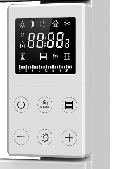 WENTOREX Piatto Electric Top 750 Watt elektromos törölközőszárító radiátor (fekete - 550 mm)