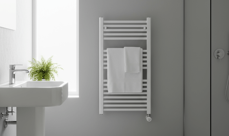 WENTOREX Tolla Electric 400 Watt elektromos törölközőszárító radiátor (fehér - 500 mm)