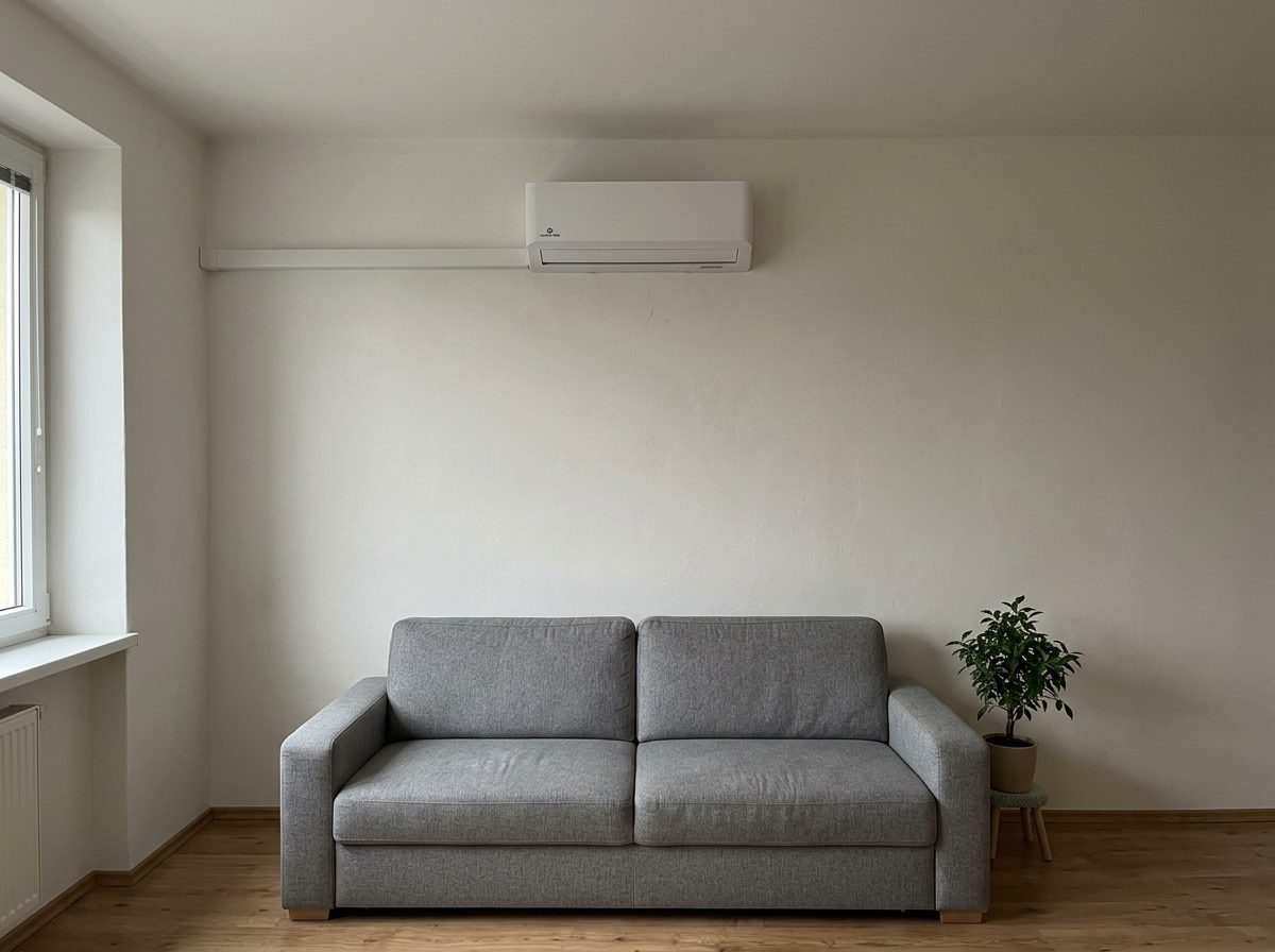 Oldalfali klíma a nappali falán