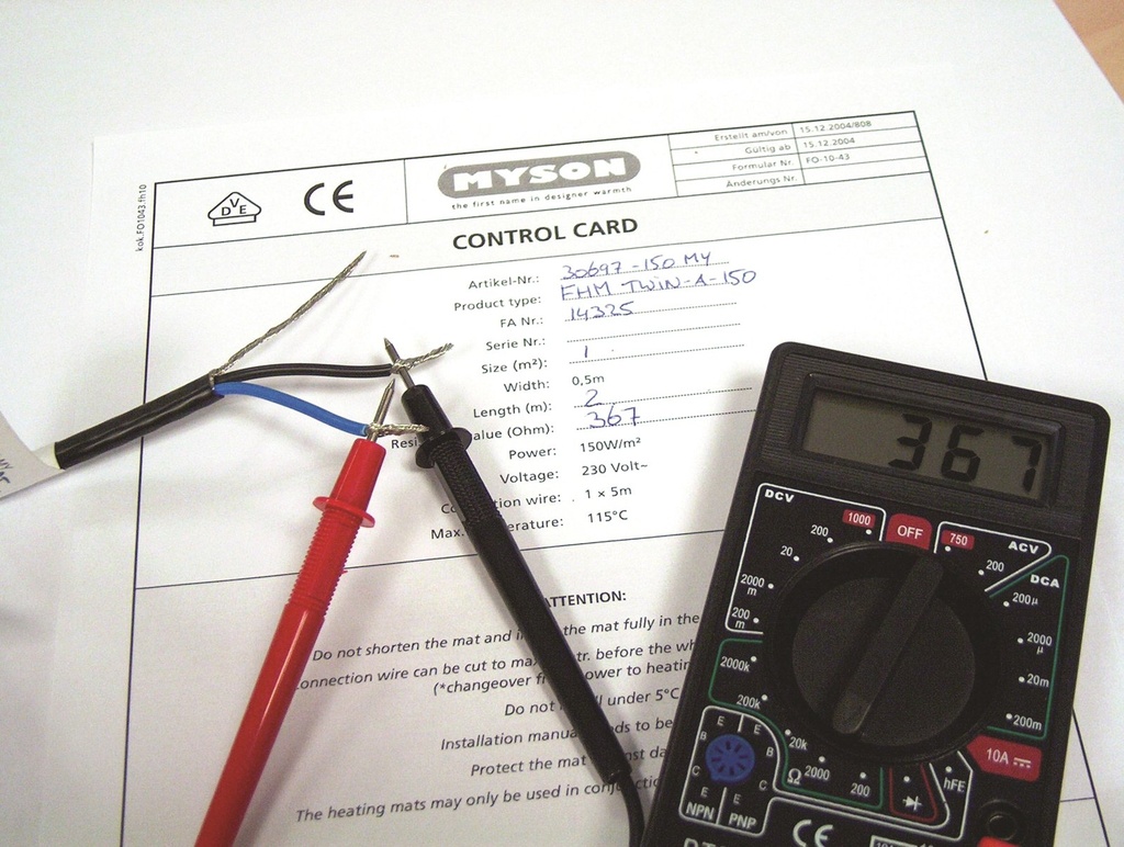 Wentorex U-HEAT Mat elektromos fűtőszőnyeg hidegburkolathoz  9