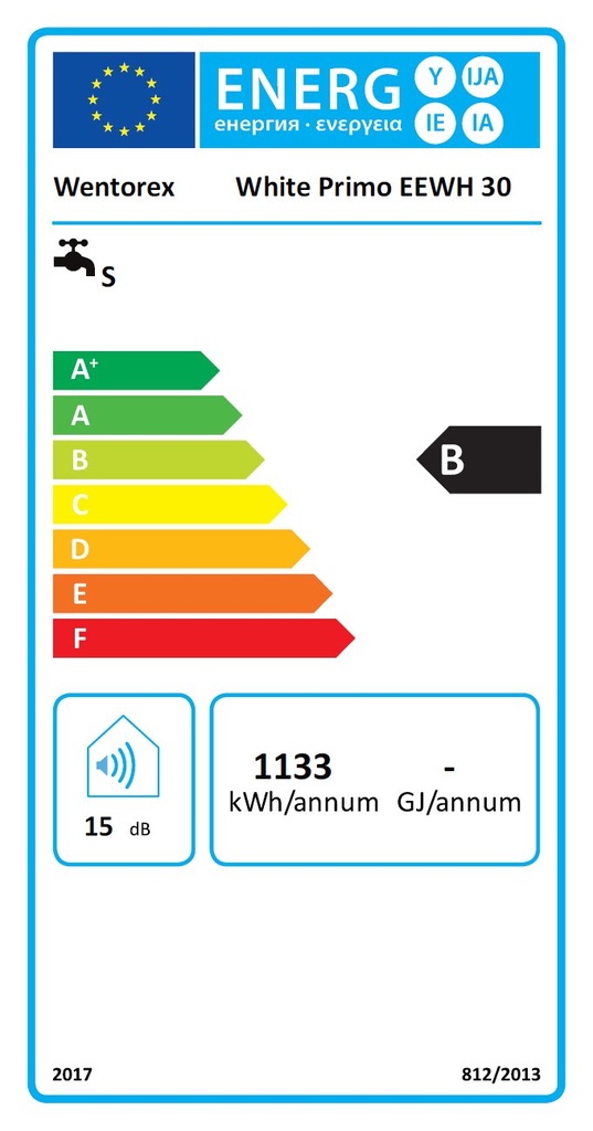 Wentorex White Primo EEWH 30 elektromos vízmelegítő (30 lite 5