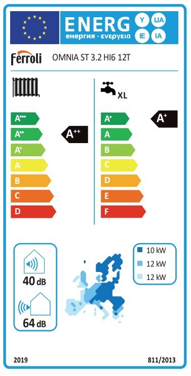 Ferroli Omnia S 3.2 HI6 12T 3 fázis 12 kW levegő/víz hősziva 2