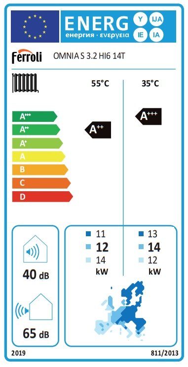 Ferroli Omnia S 3.2 HI6 14T 3 fázis 14 kW levegő/víz hősziva 2