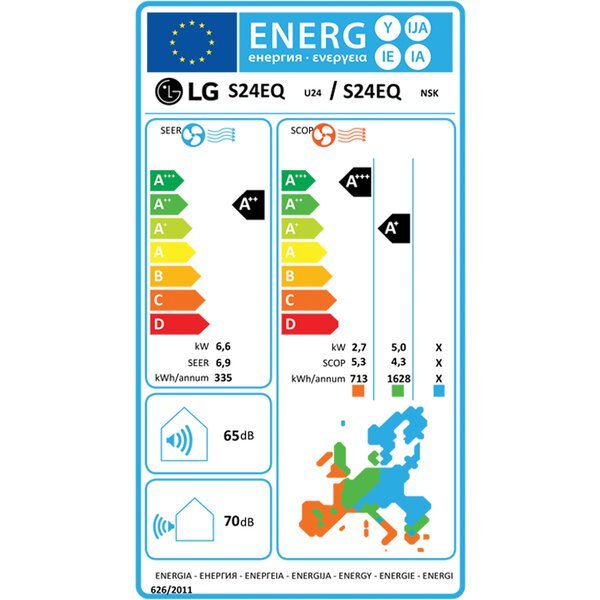 LG S24EQ Silence oldalfali split klíma csomag 7,1 kW 3