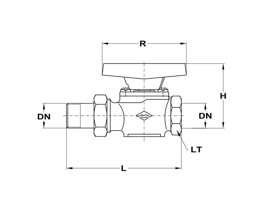 Mofém Golyóscsap KB csatlakozással 3/4” 2