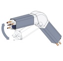 VECAMCO Dekor 65x50 mm állítható sarokelem 117 6db/karton 3