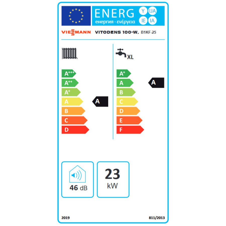 Viessmann Vitodens 100-W B1KF 25 kW Kombi fali kondenzációs  2