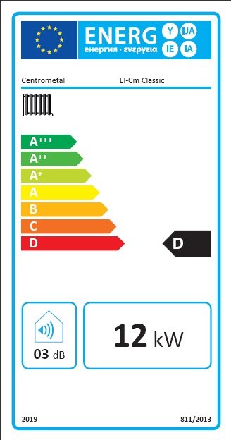 Centrometal El-Cm Classic 12 kW elektromos kazán központi fű 12