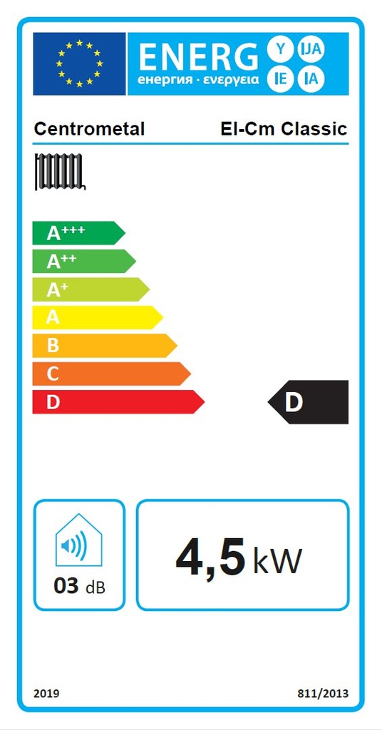 Centrometal El-Cm Classic 4,5 kW fali elektromos kazán közpo 2