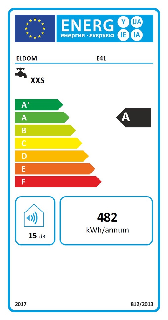 ELDOM E41 konyhai elektromos átfolyós vízmelegítő (3,5 kW) 7