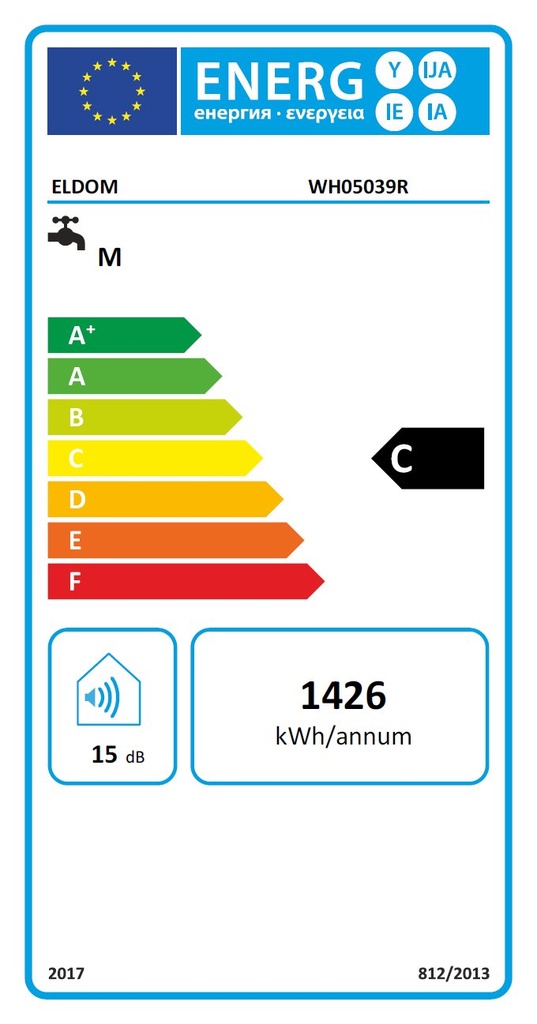 ELDOM Favourite 50 HR vízszintes elektromos vízmelegítő (2 k 6