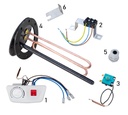 ELDOM elektromos fűtőbetét készlet 180 mm átmérőjű karimával 2