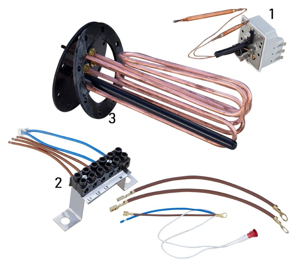 ELDOM elektromos fűtőbetét készlet 180 mm átmérőjű karimával 2