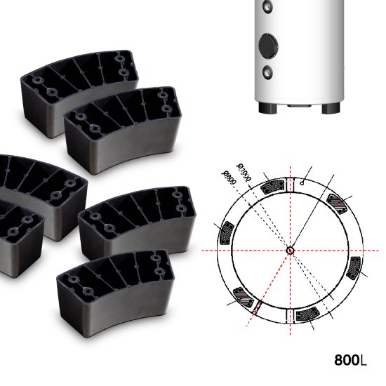 FALCON HPBe 800 INOX hűtési és fűtési puffer tartály hősziva 5