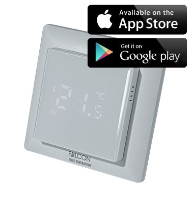 FALCON WiFi Control PRO White digitális szobatermosztát közp 2