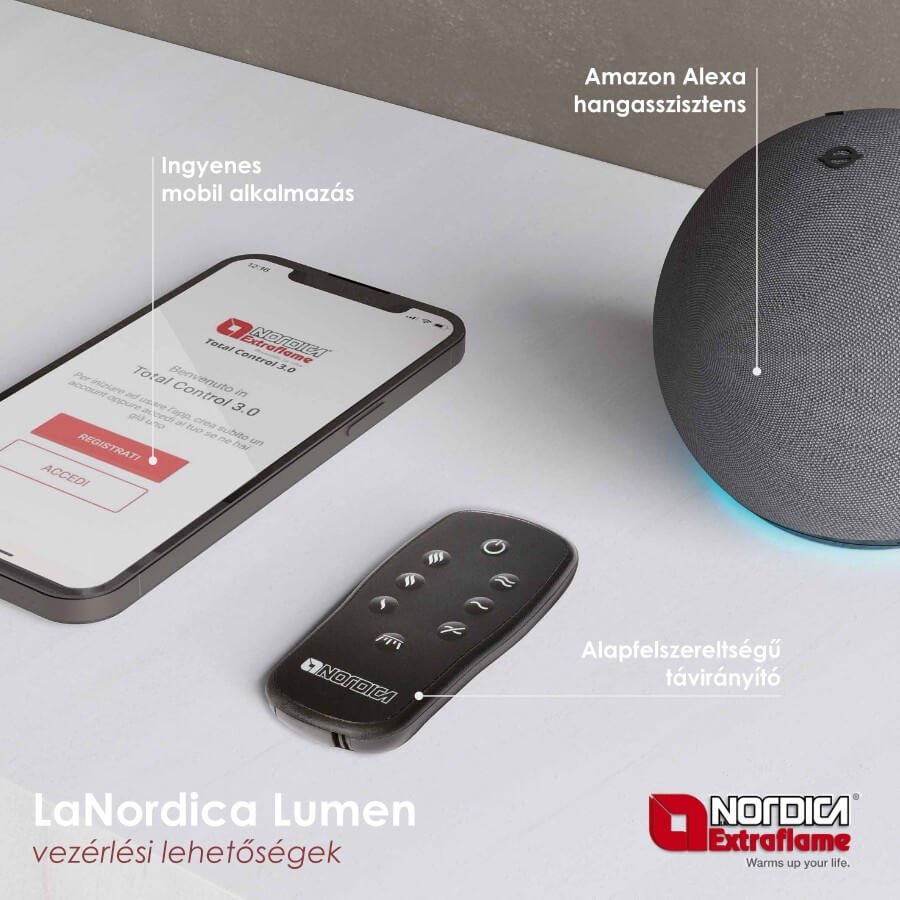 LaNordica Lumen 1600 beépíthető elektromos kandalló (2000 W) 6