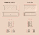 LaNordica Lumen 1200 beépíthető elektromos kandalló (2000 W) 7