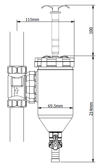 MAGNETO CherPlus mágneses iszapleválasztó (3/4" - 1") 8