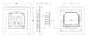 MAGNUM MRC-2 Smart WiFi érintőképernyős termosztát szoba- és 8