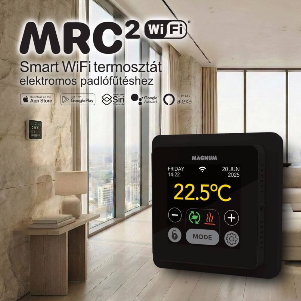 Magnum Mat elektromos fűtőszőnyeg 12 m2 / 1500 Watt + érintő 3
