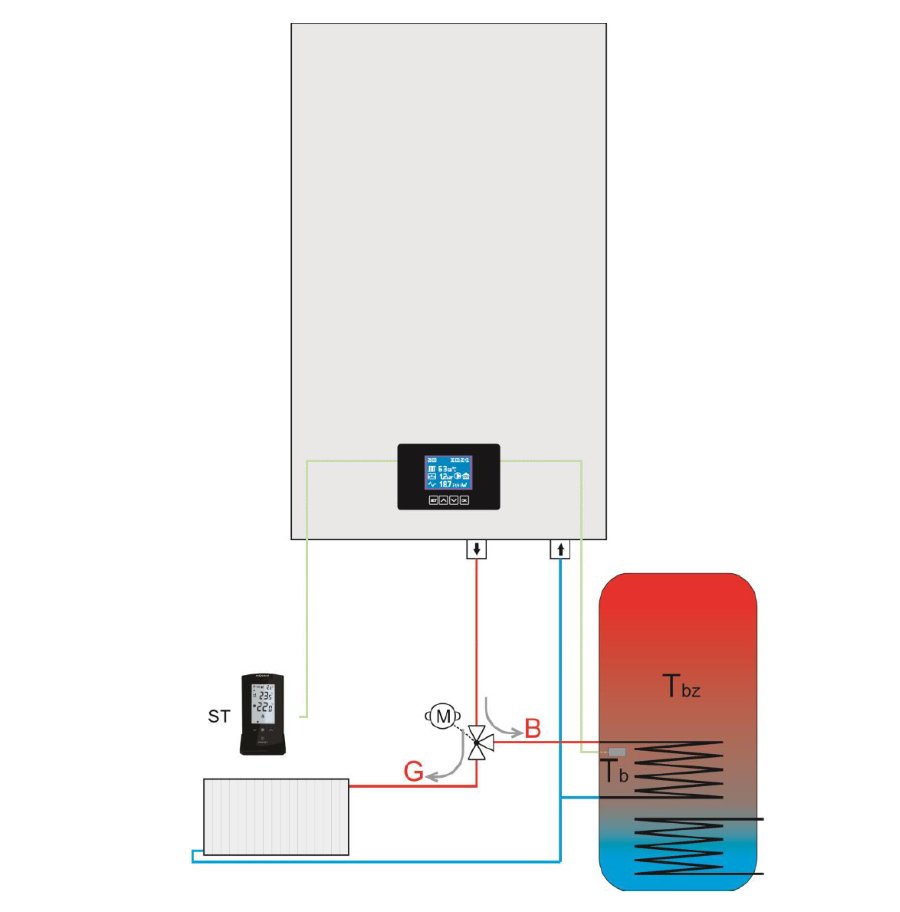 Mikoterm mTronic 7000 12 kW elektromos kazán központi fűtésh 7