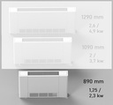 RUBYNOR AMG 890 WiFi extra vékony fan coil - parapetes vagy  8