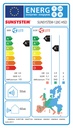SUNSYSTEM 120C-HSD WiFi oldalfali split hűtő-fűtő klíma (R32 4