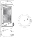 SUNSYSTEM SWPH 250/60 kombinált használati meleg víz és puff 2