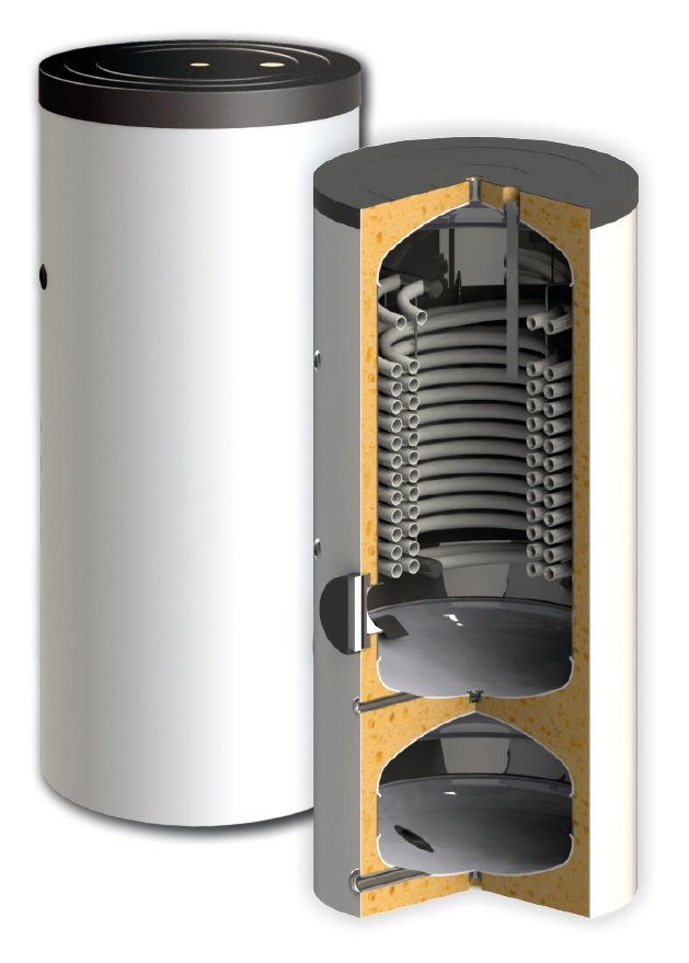 SUNSYSTEM SWPH 250/60 kombinált használati meleg víz és puff 3
