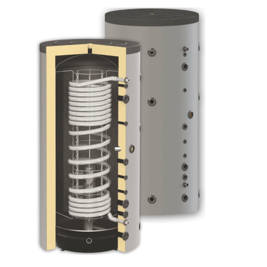 Sunsystem HYG B 500 fűtési puffer tartály 1 db inox HMV hőcs 2