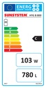 Sunsystem HYG B 800 fűtési puffer tartály 1 db inox HMV hőcs 3