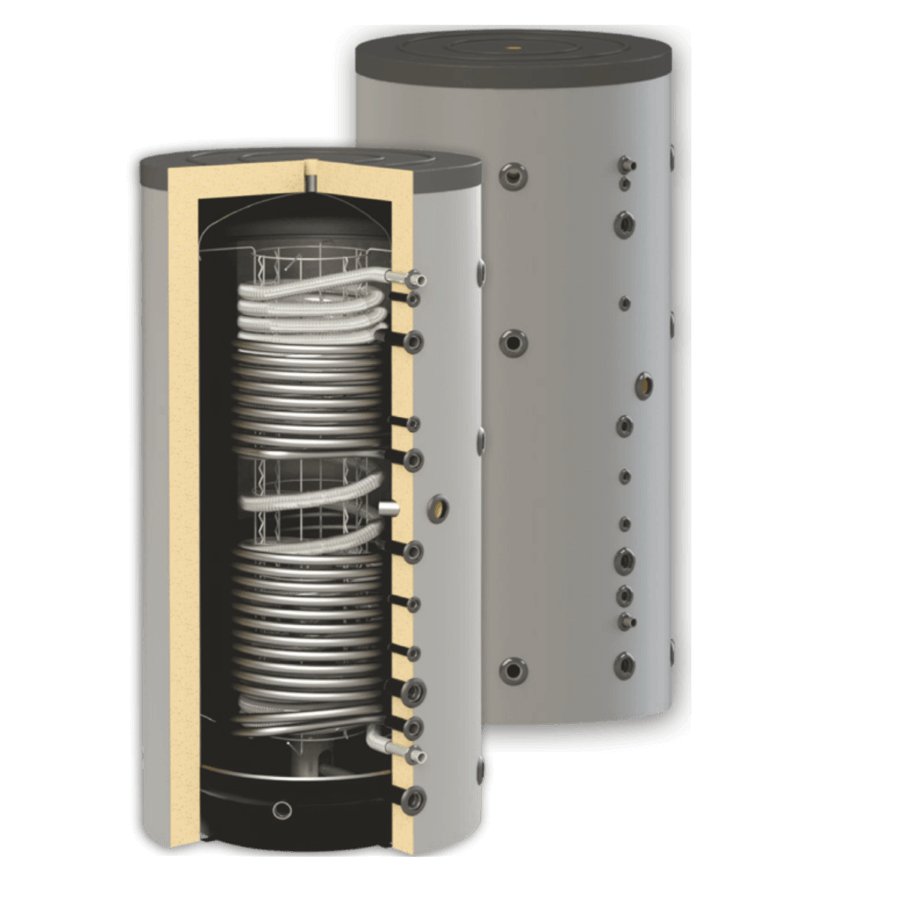 Sunsystem HYG B R2 1000 fűtési puffer tartály 2 db hőcserélő 2