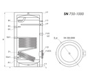 Sunsystem SN 1000 indirekt használati meleg víz tartály 1 hő 6