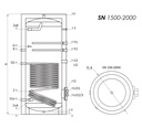 Sunsystem SN 1500 indirekt használati meleg víz tartály 1 hő 6