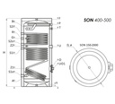 Sunsystem SON 500 indirekt használati meleg víz tartály 2 hő 6