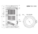 Sunsystem SON 750 indirekt használati meleg víz tartály 2 hő 6