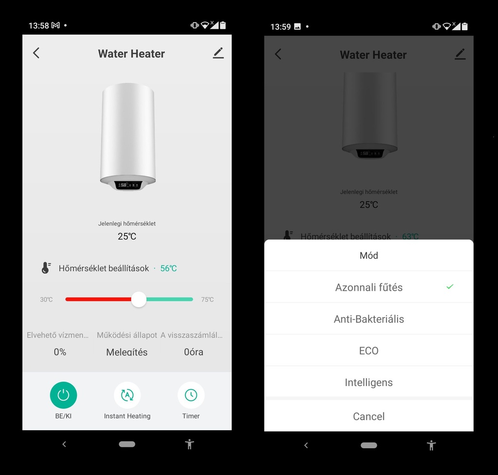 THERMEX Digital WiFi 80 V elektromos vízmelegítő smart funkc 9